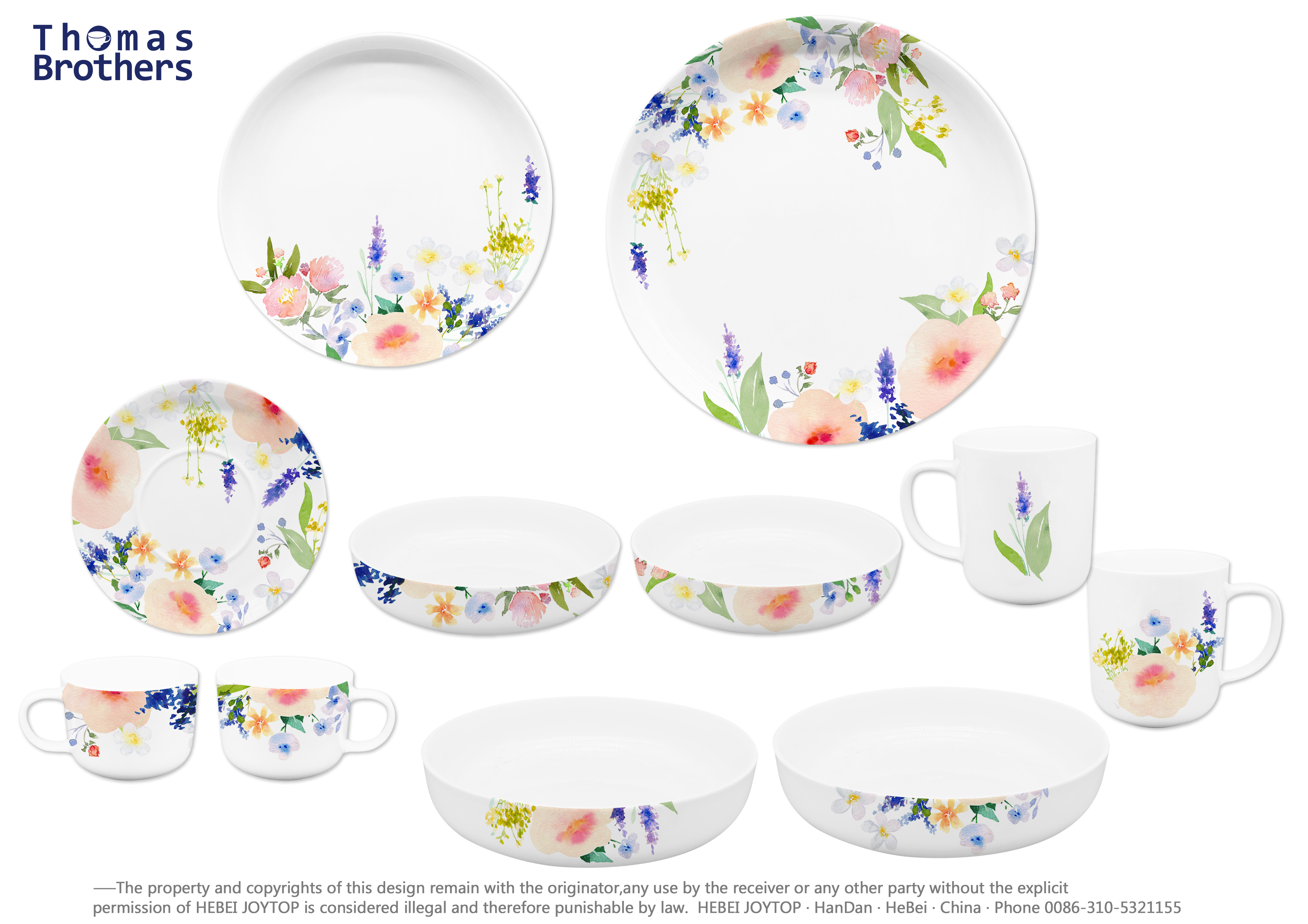 Flower new bone china