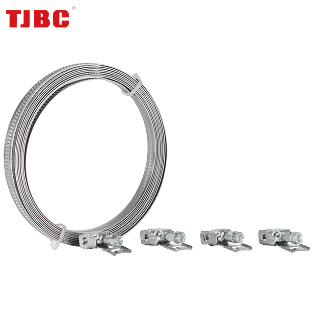 Non-perforatde band endless hose clamp