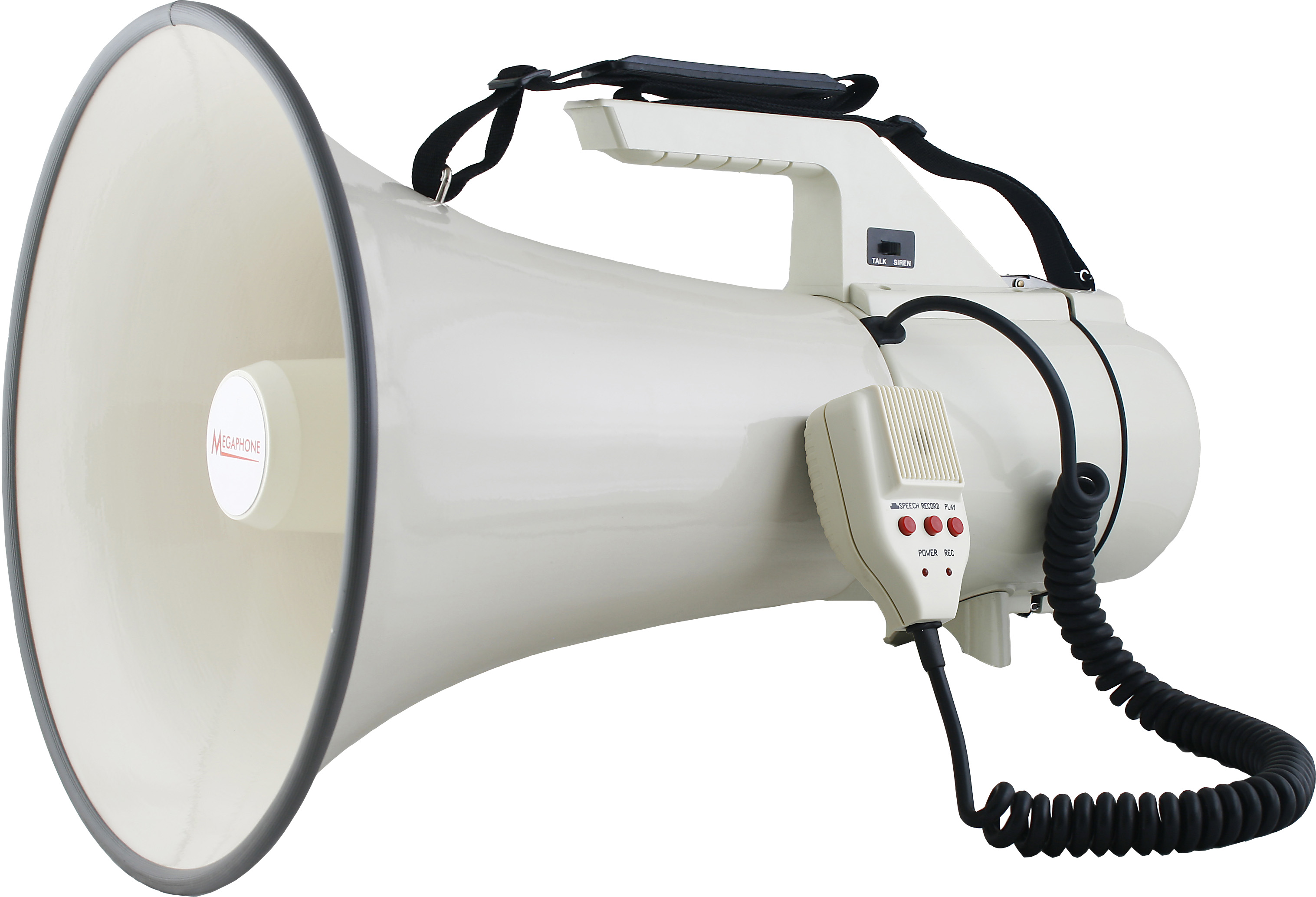 high power megaphone with whistle