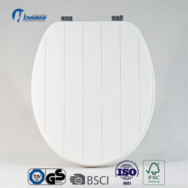 Toilet seat, Wooden groove toilet seat, white toilet seat ,