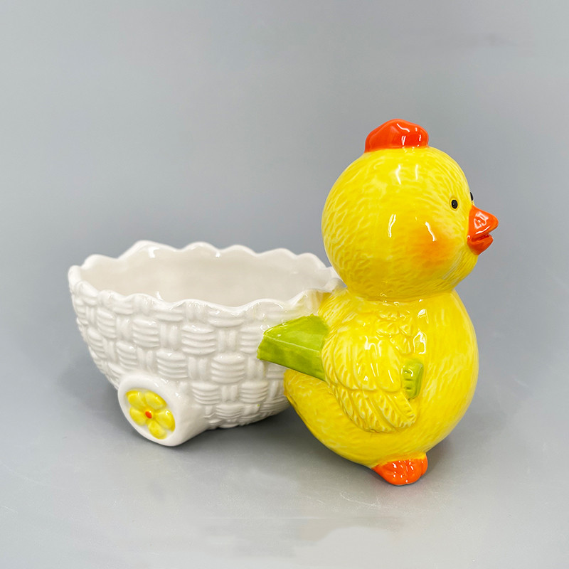 Hand Paint Duck Candy Jar