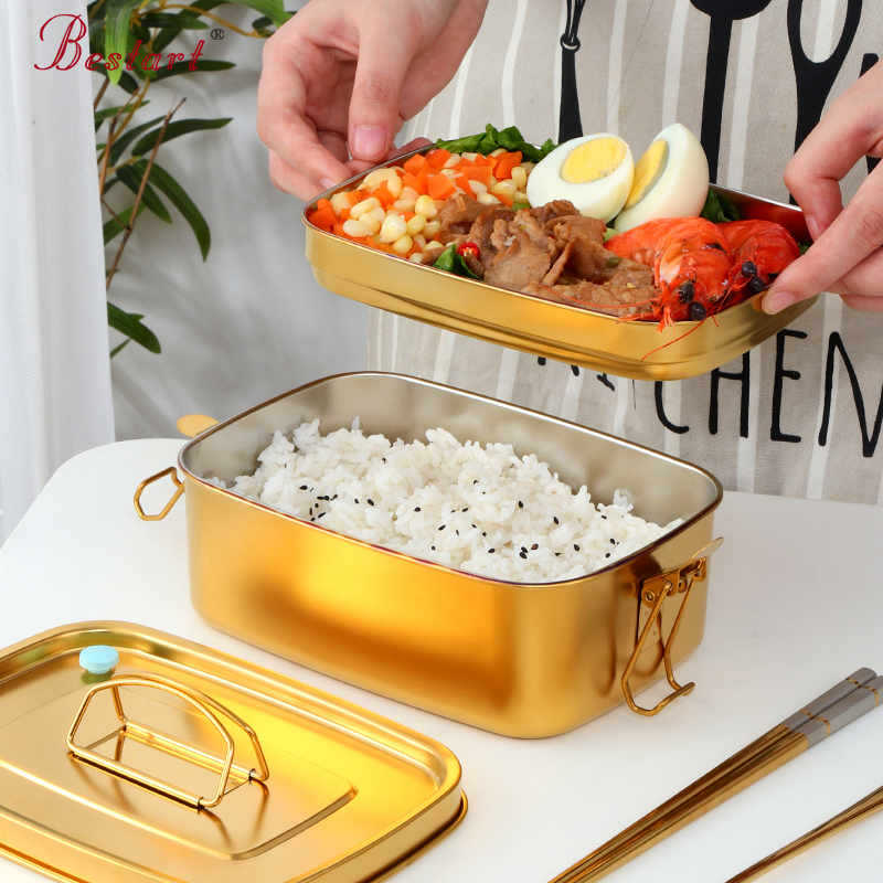 two layers bento lunch box