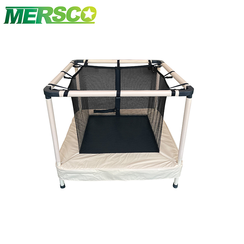 Mersco Square Trampoline Indoor Mini Trampoline With Enclosures