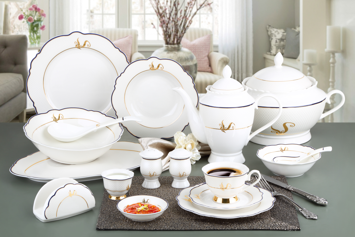 New bone china dinner set dinnerware tableware