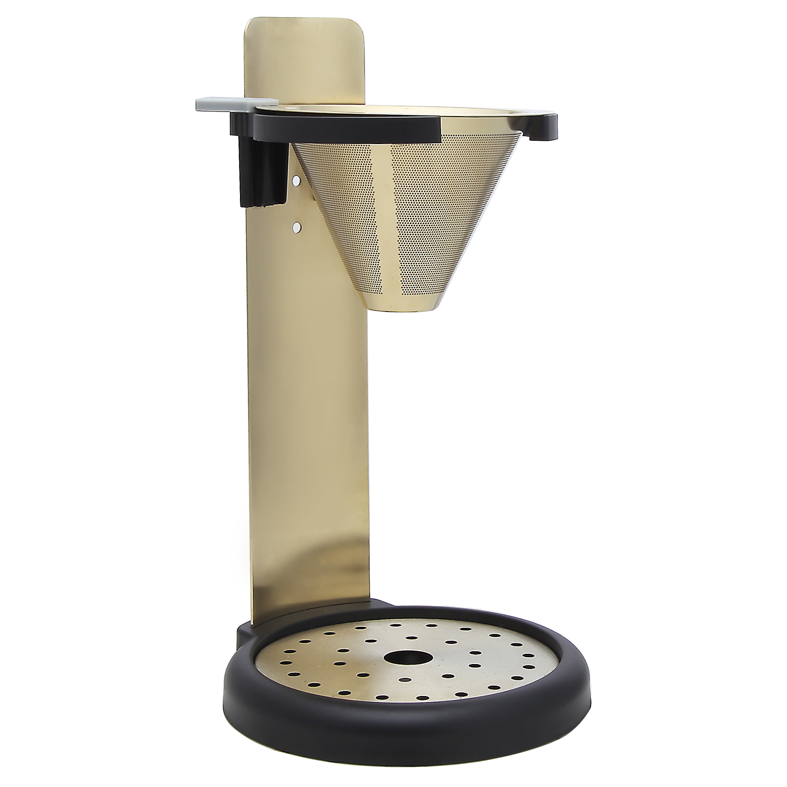 Stainless steel pour over coffee dripper station adjustable drip coffee maker stand with filter