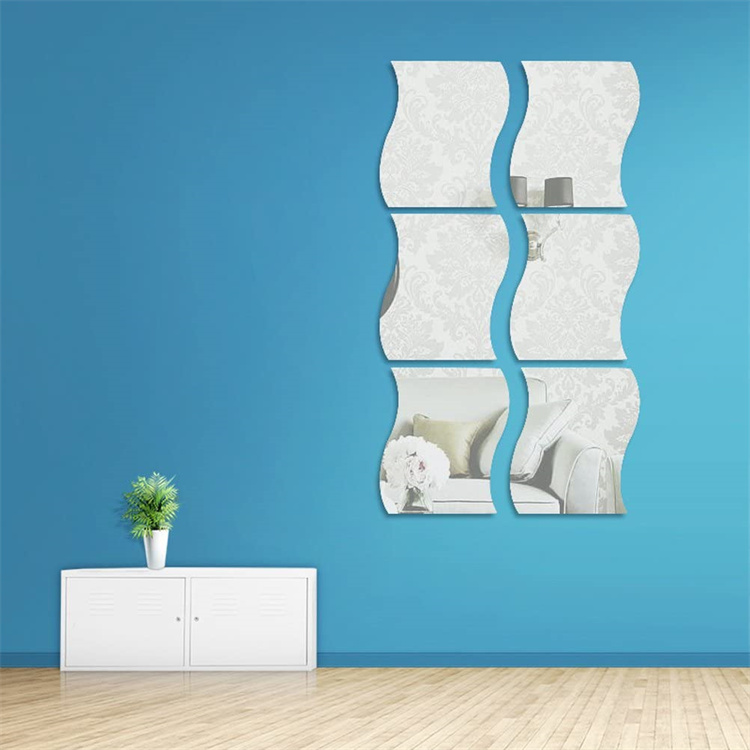S shape simple creative combination mirror hanging wall