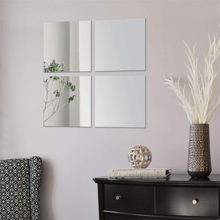 Rectangular simple creative combination mirror hanging wall