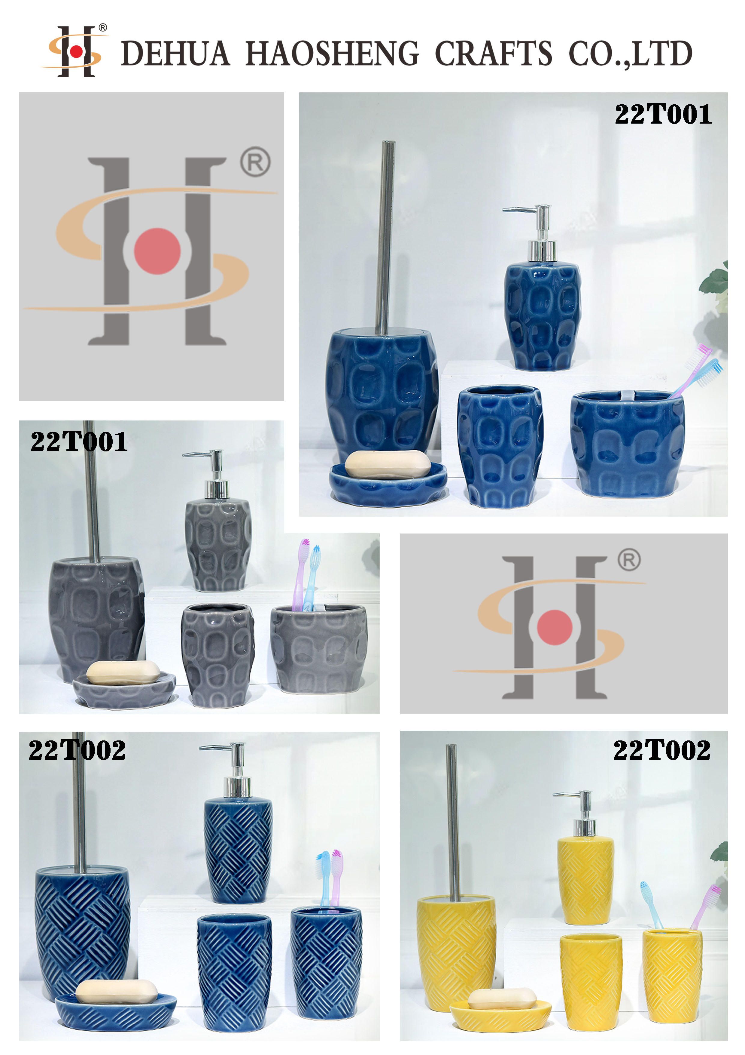 Bathroom ser by stoneware material