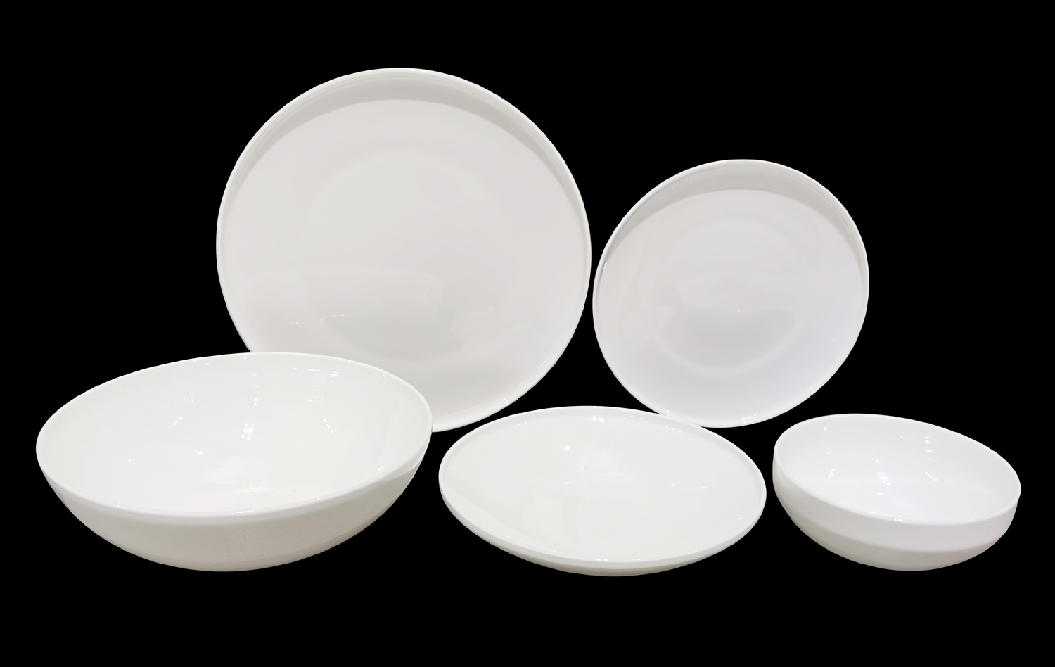Round fine bone china