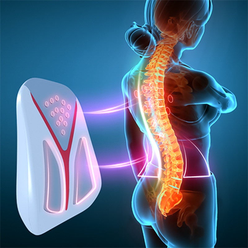 EMS TENS pain relief therapy machine lumbar Cushion device waist care massager self back massager