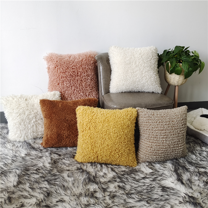 Various of imitation wool cushions