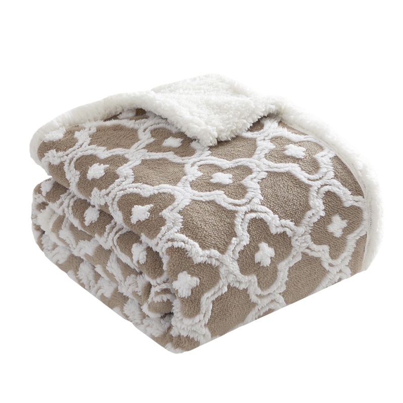 Jacquard Sherpa Blanket