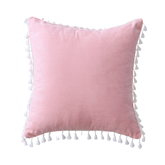Bed cushion bedding set cushion with tassel
