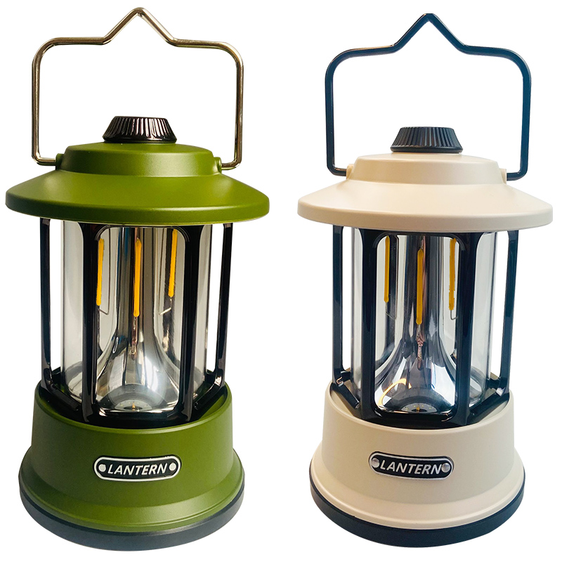 NEW LED Camping Lantern USB Rechargeable Lights Hooks Dimmable Waterproof Hurricane Survival Kits