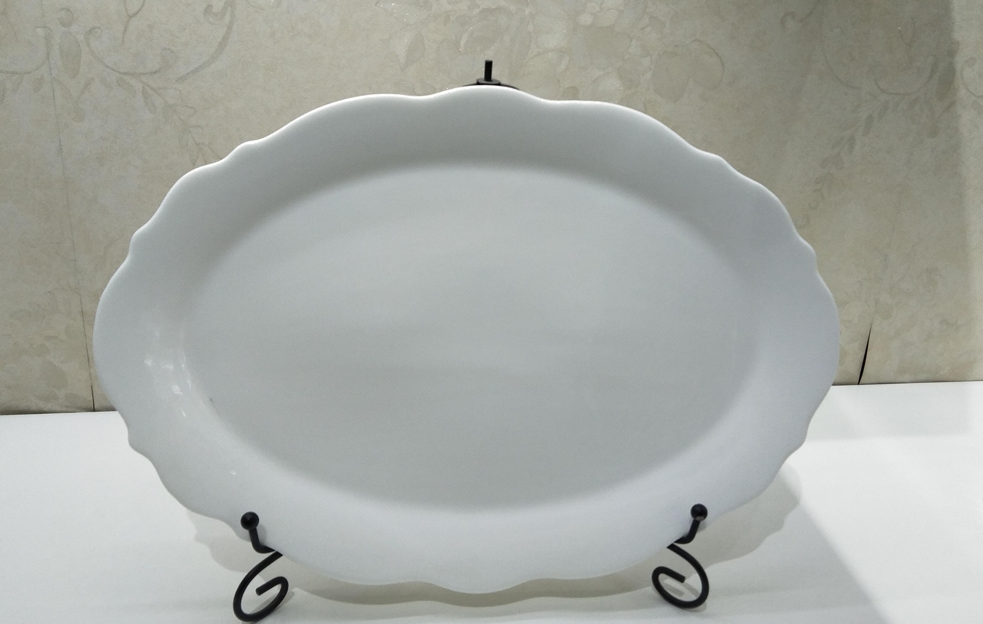 lotus fruit plates， oval plate , dinner palte
