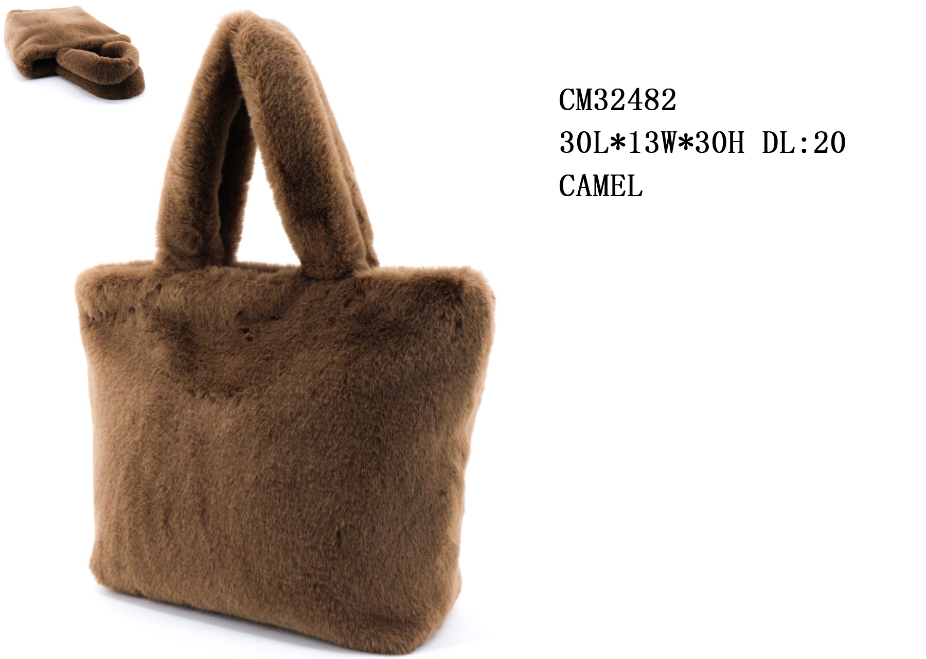 CM32482 shopper in shearling