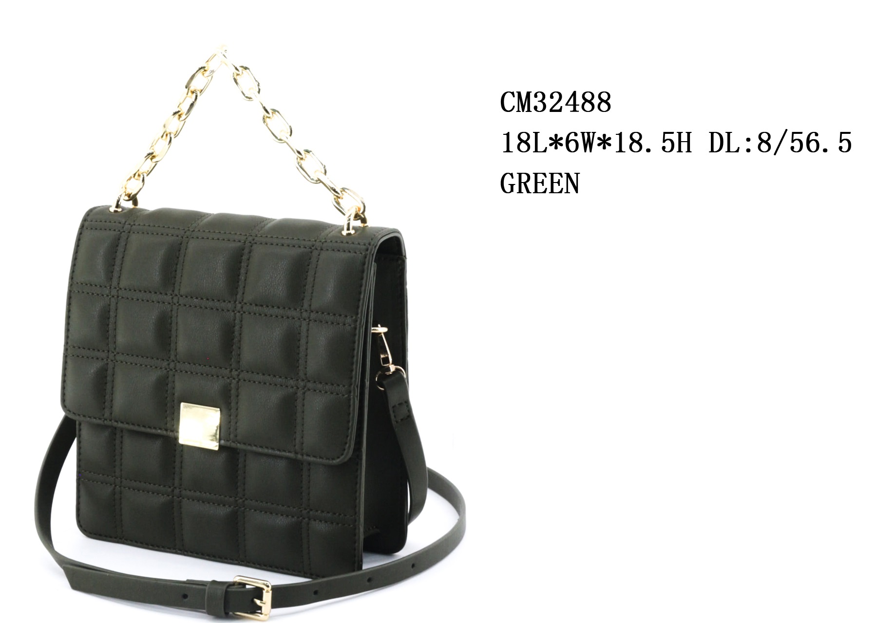 CM32488 quilted handbag