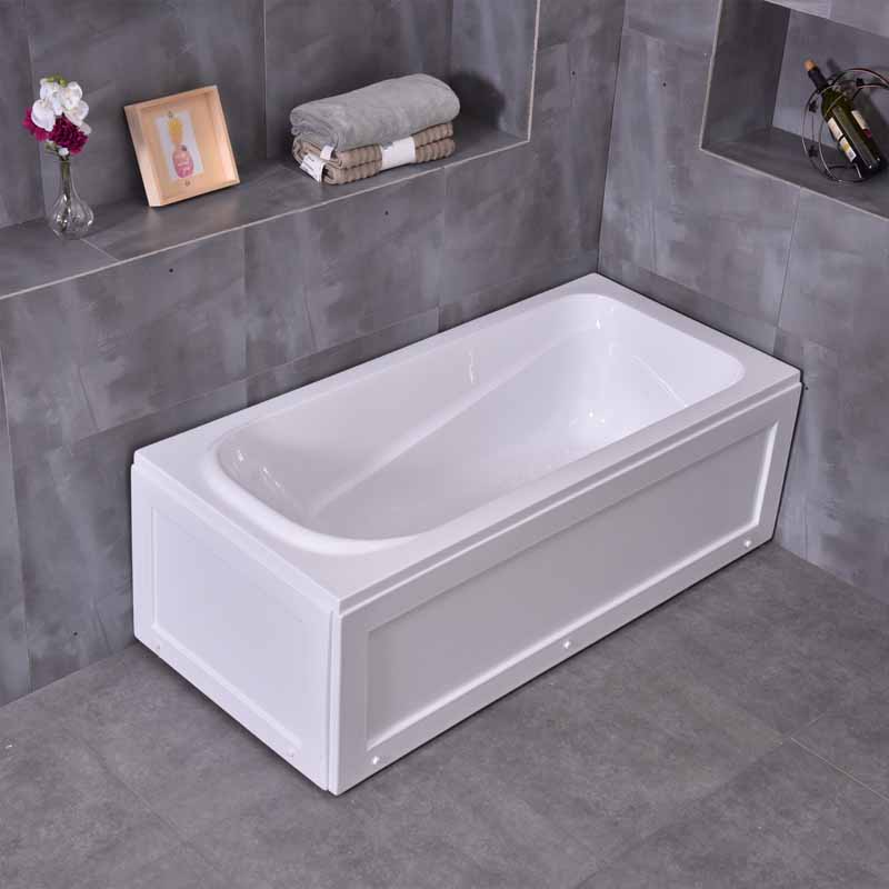 bathtub with apron