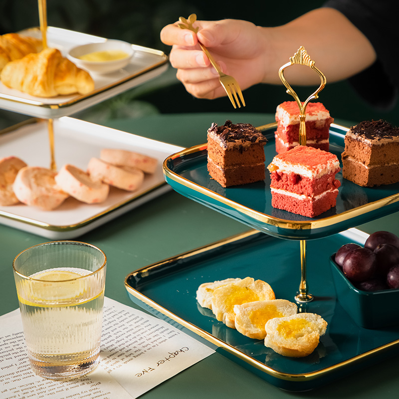 2 tier plate