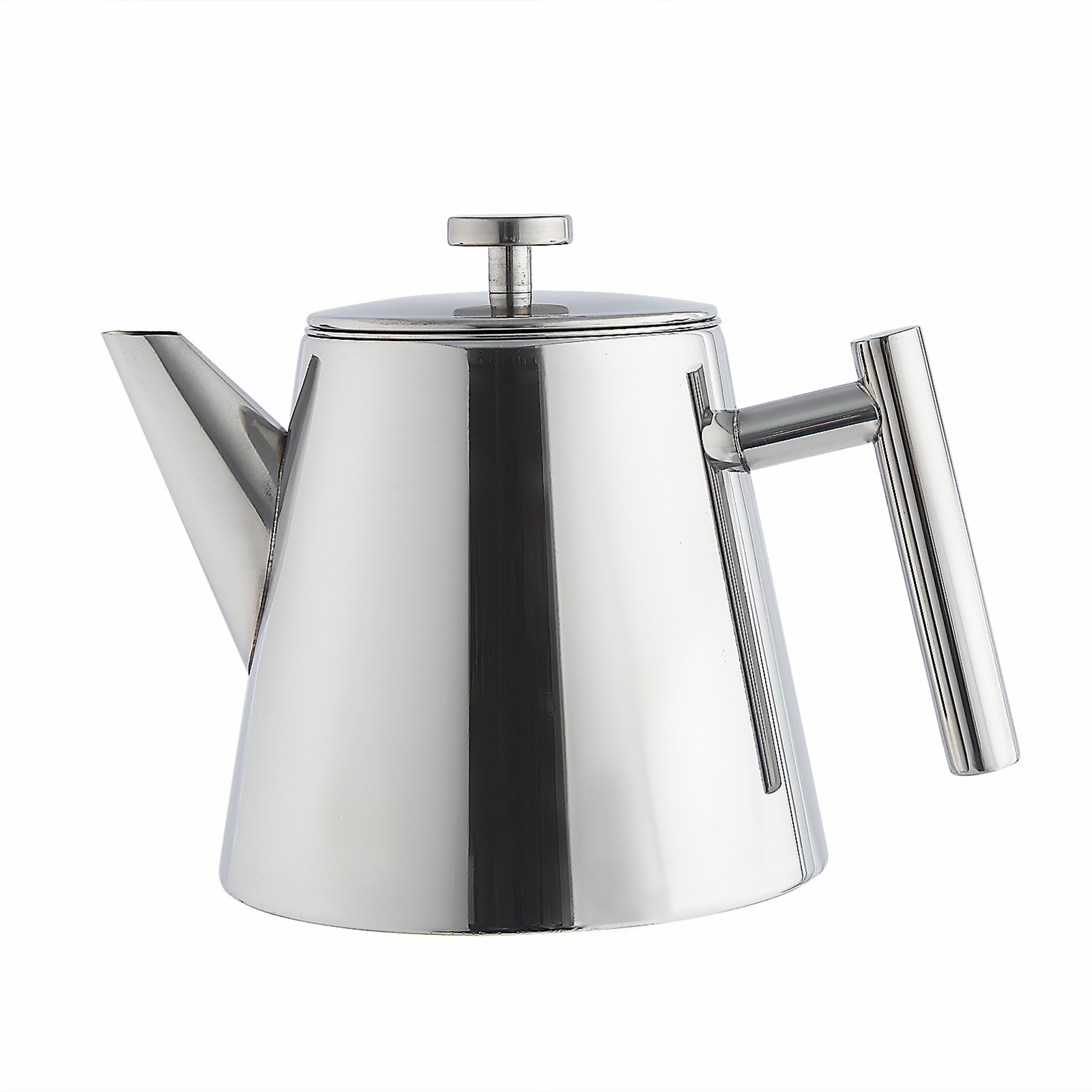 Stainless steel double wall insulated thermal tea maker teapot with with removable infuser teakettle