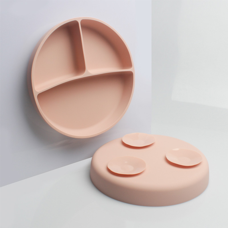 KASU EP109 Silicone Baby Divided Plate with Suction Cups