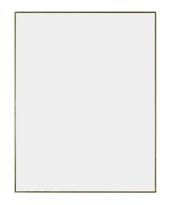 Metal framed mirror