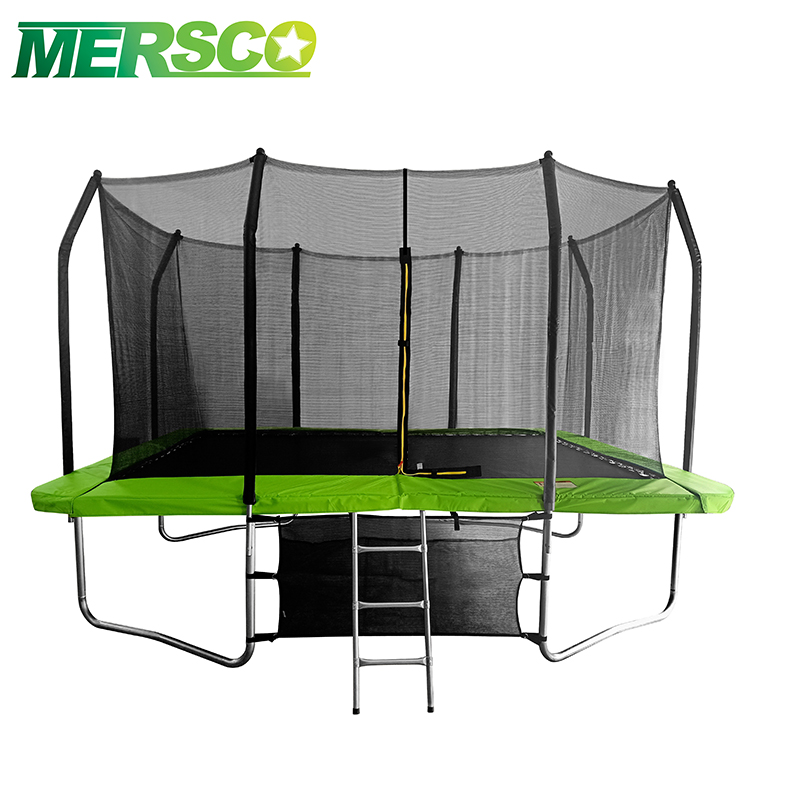 Mersco Hot Selling Rectangle Trampoline With Enclosures Square Jumping Trampoline On Sale