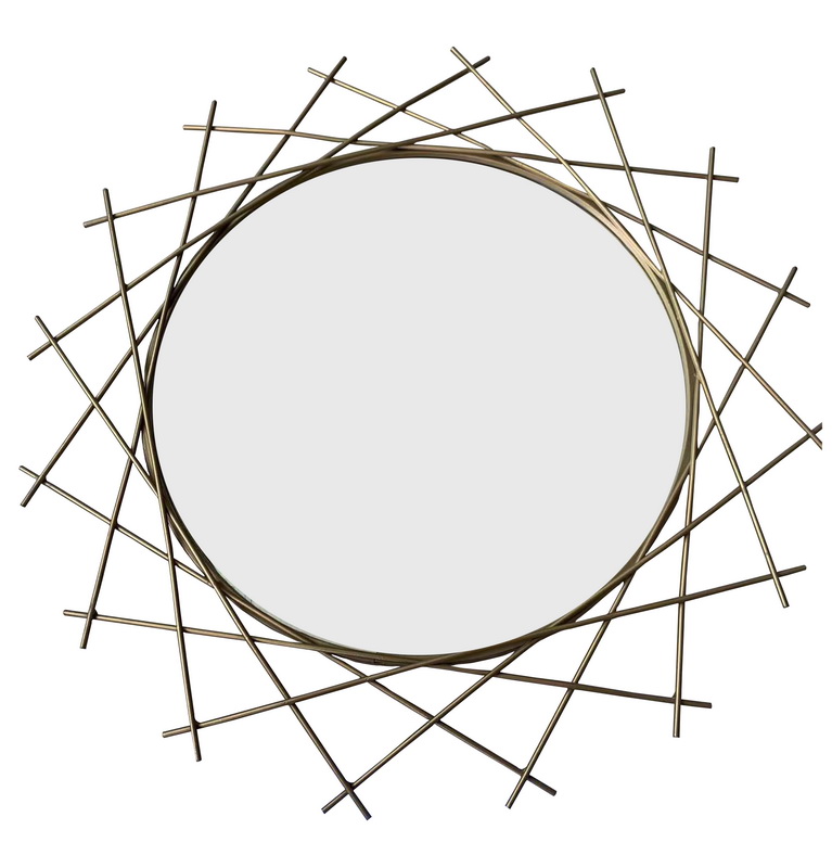 metal framed mirror