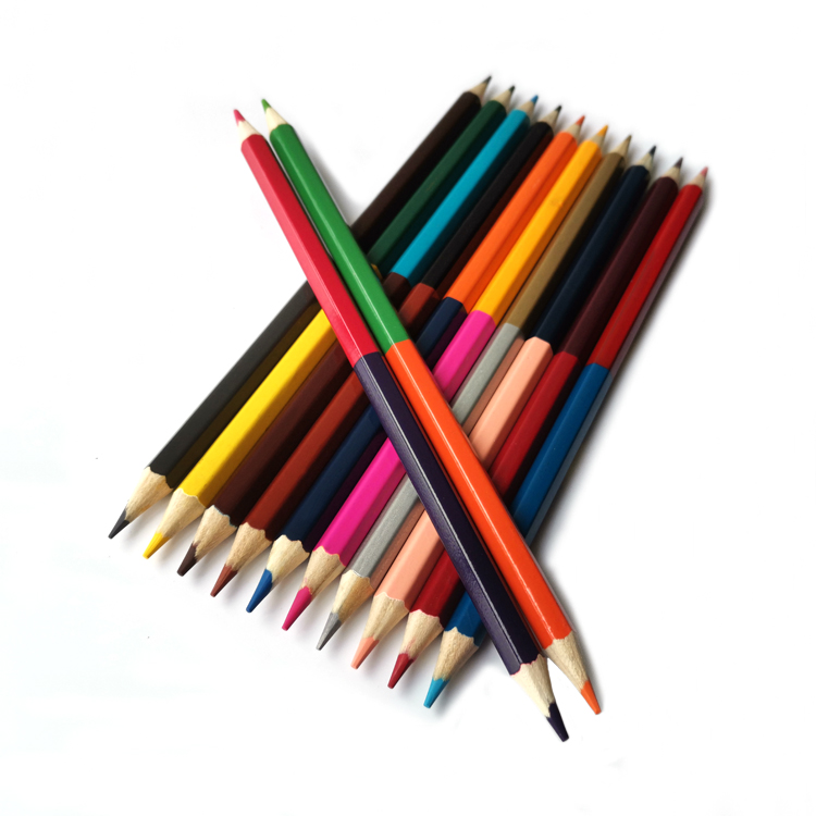 7" 12pcs Double Wood Color Pencil