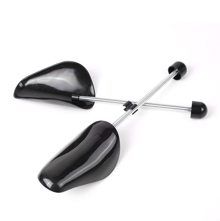 Plastic spring adjustable shoe extender finalize shape PE shoe last