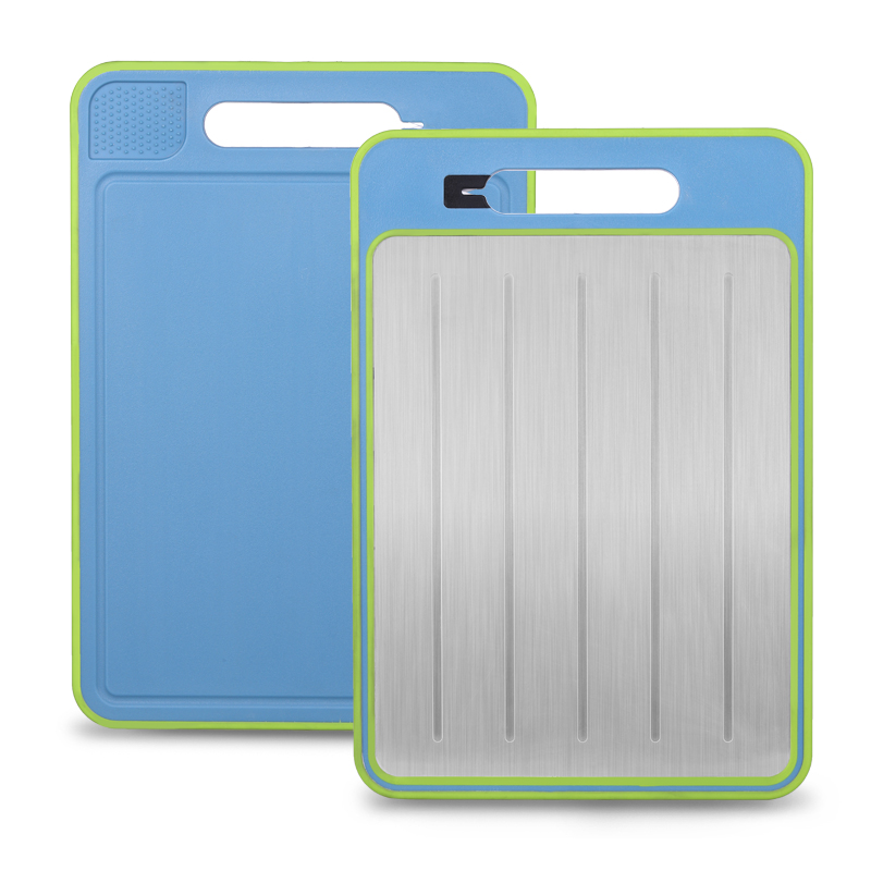 Chopping Block Aluminum Cutting Board Double Sided Boards With Sharpener