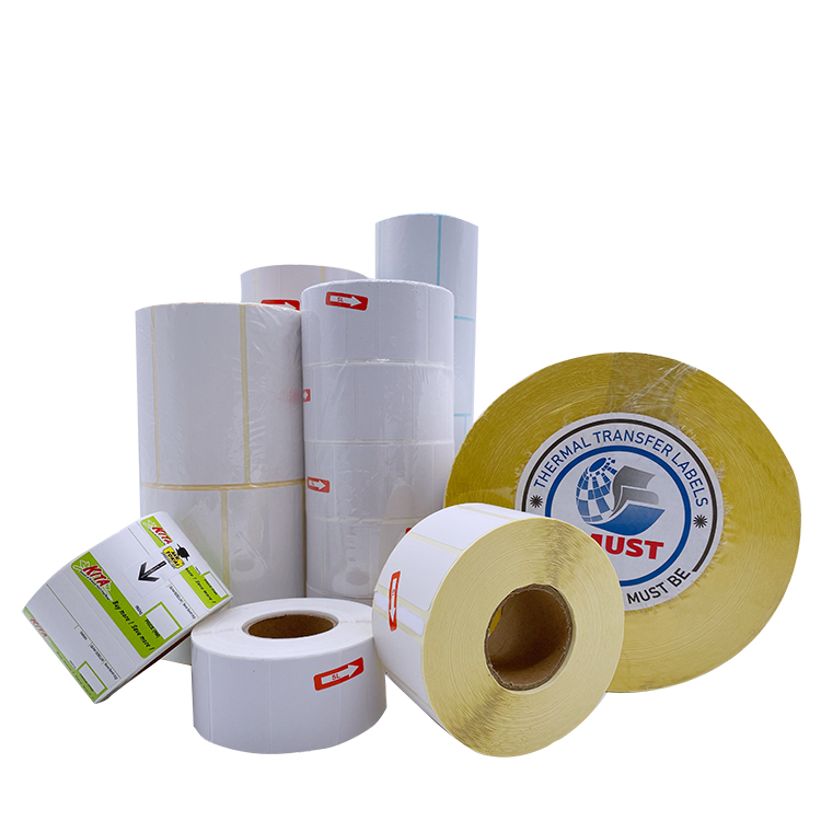 Barcode label 38*25mm 2000pcs per roll yellow liner thermal label
