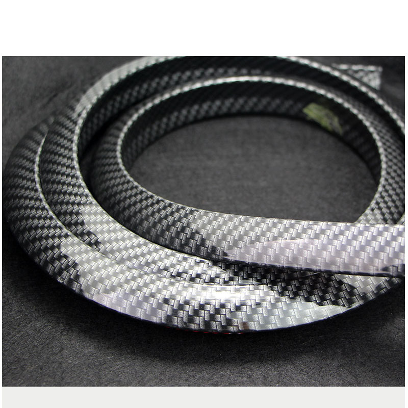 Automobile general triangular carbon fiber pattern rubber wheel eyebrow