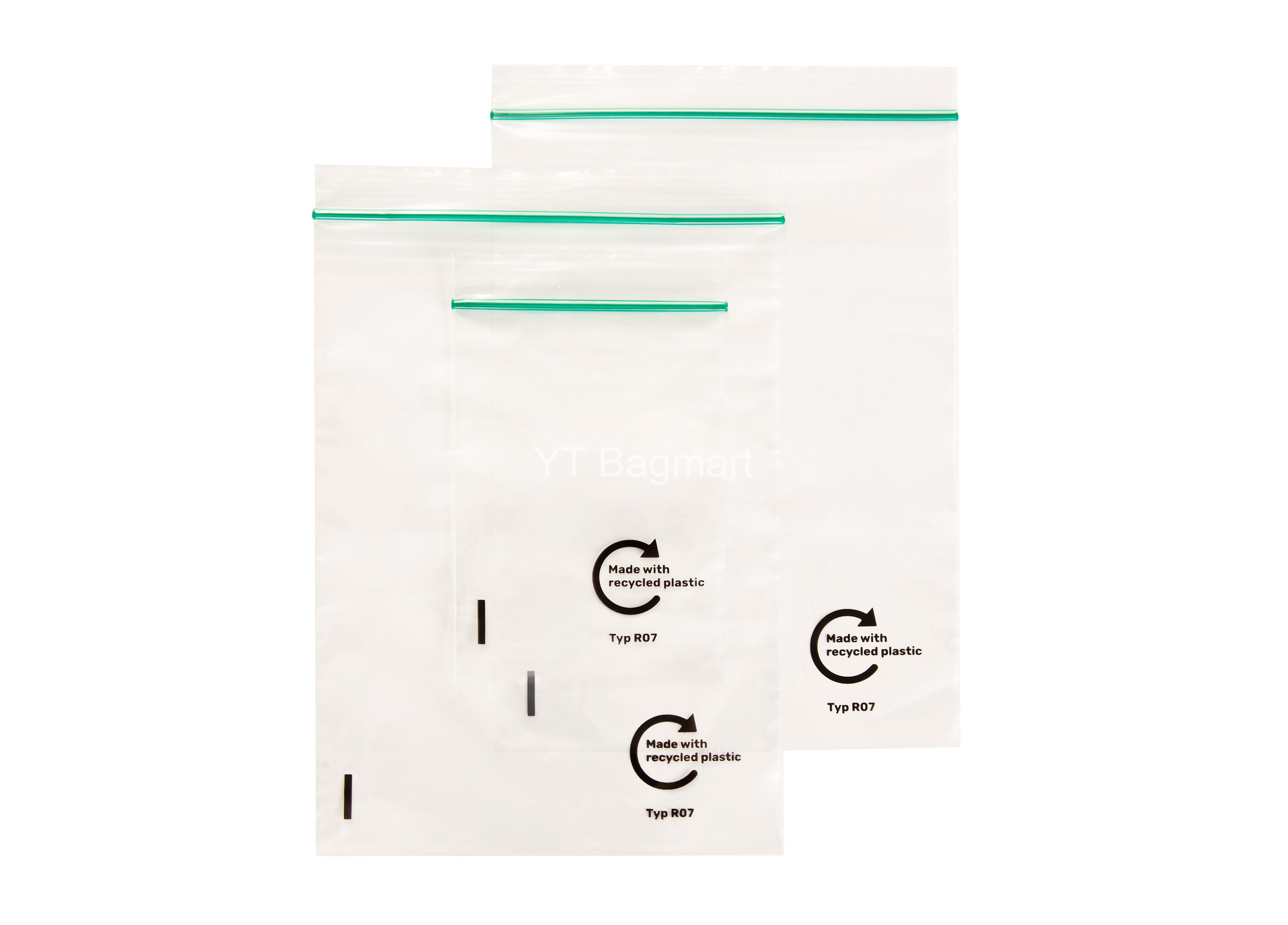 Recycle material zipper bag