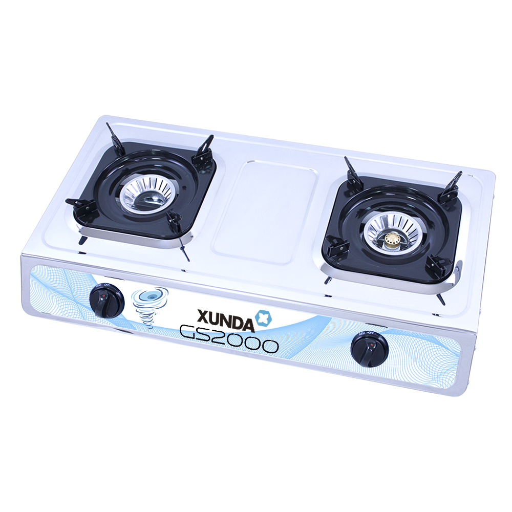 XUNDA double burners high efficiency table top gas stove GS2000