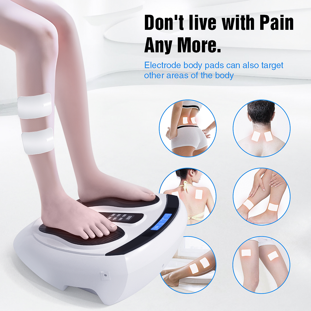 TENS EMS Therapy Technology Other Massager Products Foot Massager with Colorful LCD screen