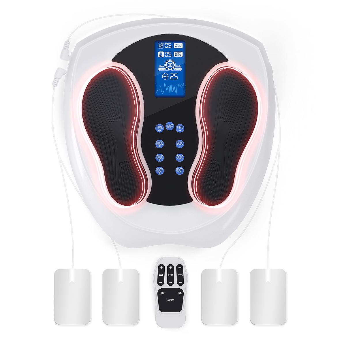 Electric Blood warming heated circulation vibrating electric portable foot leg knee massager machine