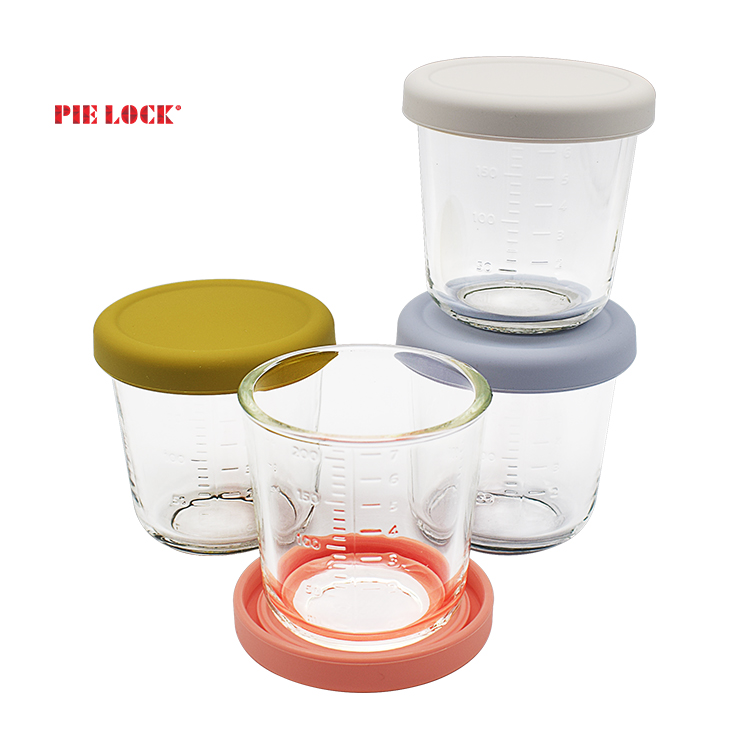 Glass food container