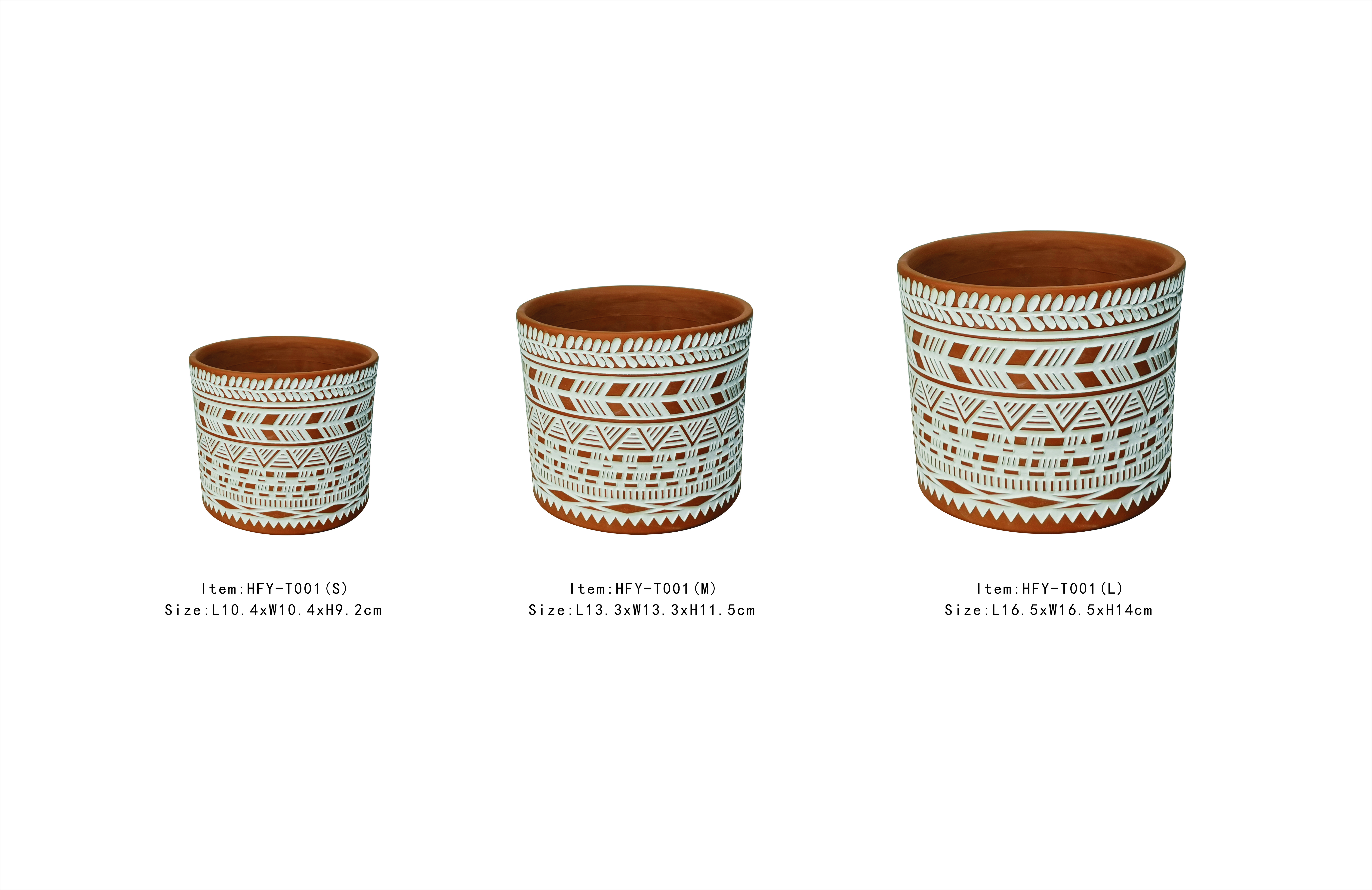 Red pottery flowerpot