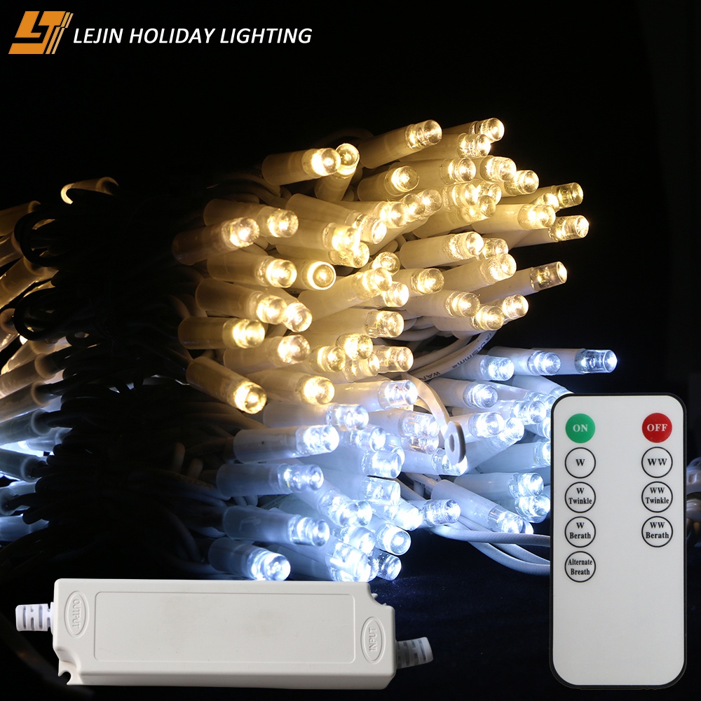 10m 100leds outdoor waterproof IP65 Rubber string lights LED with no electrode