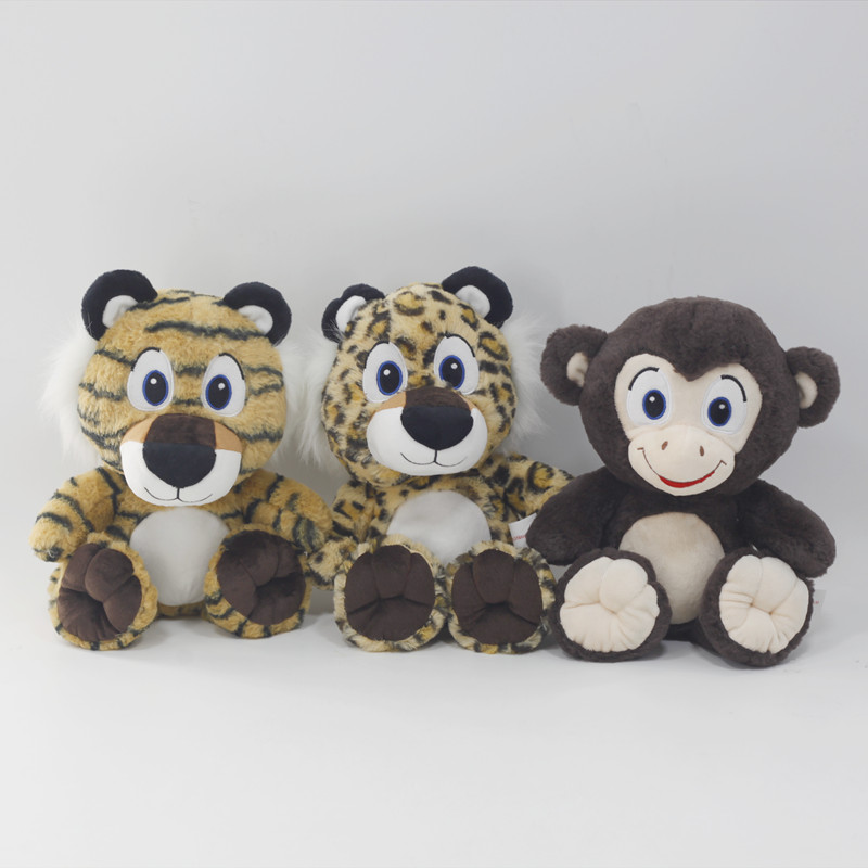 big eyes plush toy monkey tiger