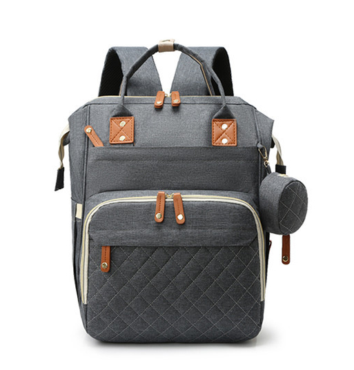 Unisex Designer All In One Vegan Luxury Wide Open Stroller Baby Diaper Storage Weekend Bag Backpack