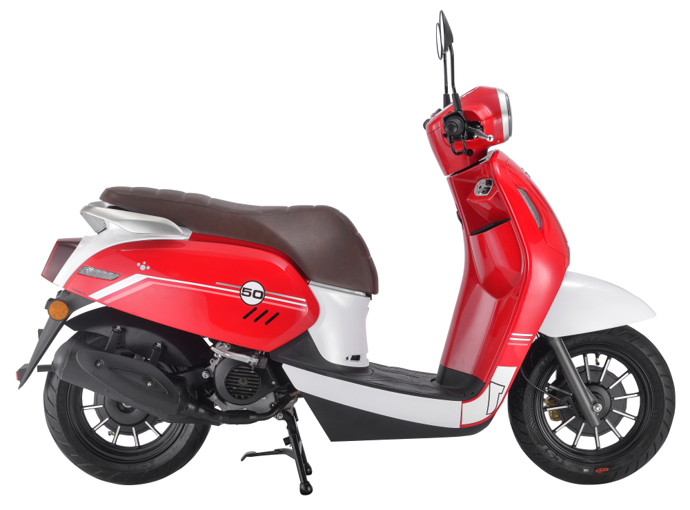 QJMOTOR 2022 model QJ50QT-2J EEC EURO-V EURO-5 50CC Single Cylinder GAS POWER SCOOTER MOTORCYCLE