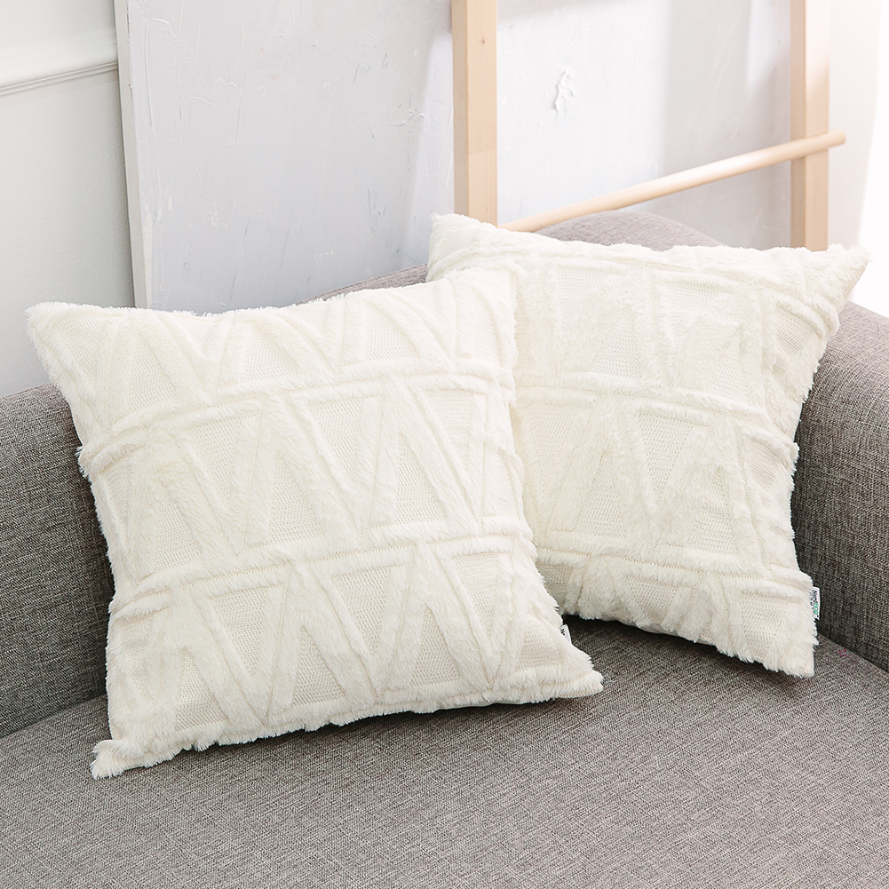 Soft Plush Short Velvet Decorative Throw Pillow Covers