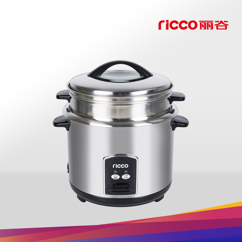 Full stainless steel cylinder rice cooker