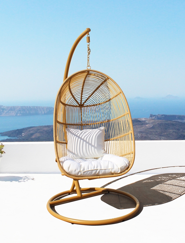 2022 Outdoor hanging chair swing basket balcony bird's Nest hanging basket rocking chair