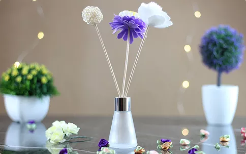 Transparent 30ml 50ml conical glass aromatherapy bottle screw cone diffuser bottle