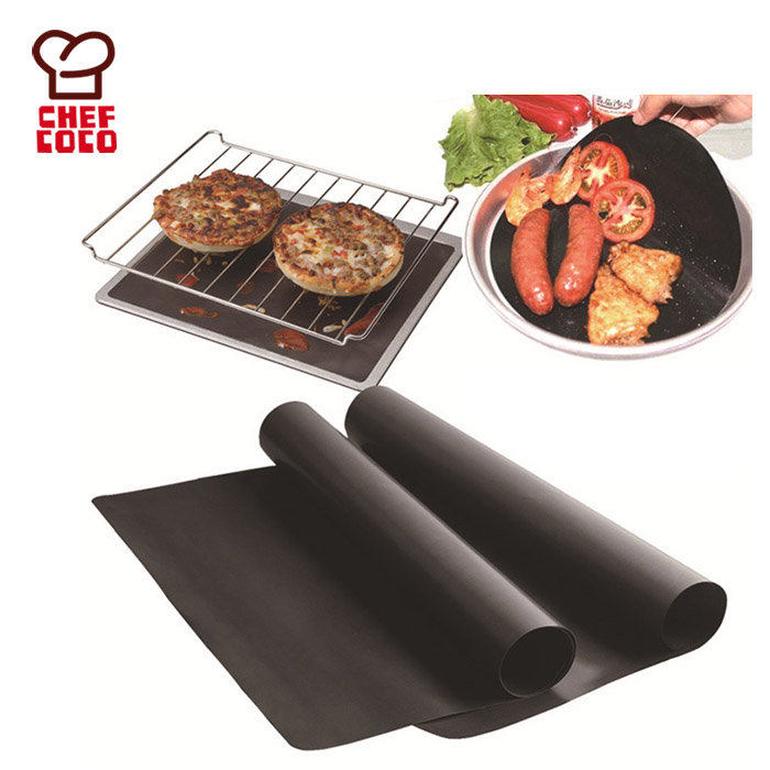 Oven liner non-stick grill mat PTFE+glass fiber oven baking mat, FDA LFGB standard