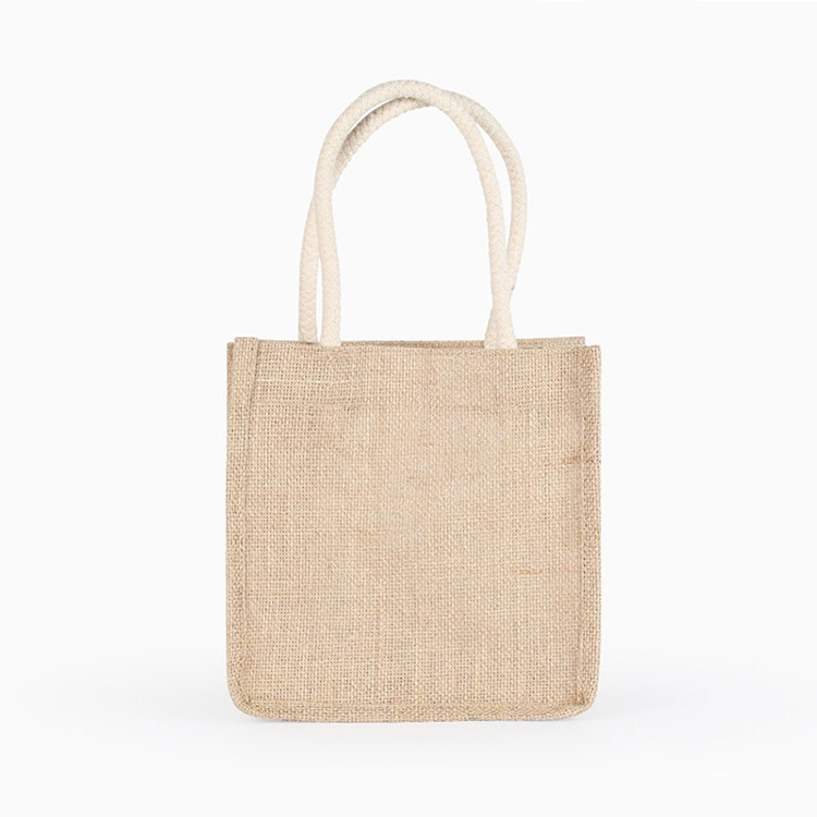Manufacturer Wholesale Custom Logo Shopping Jute Tote Bag Printed Jute Gunny Bags