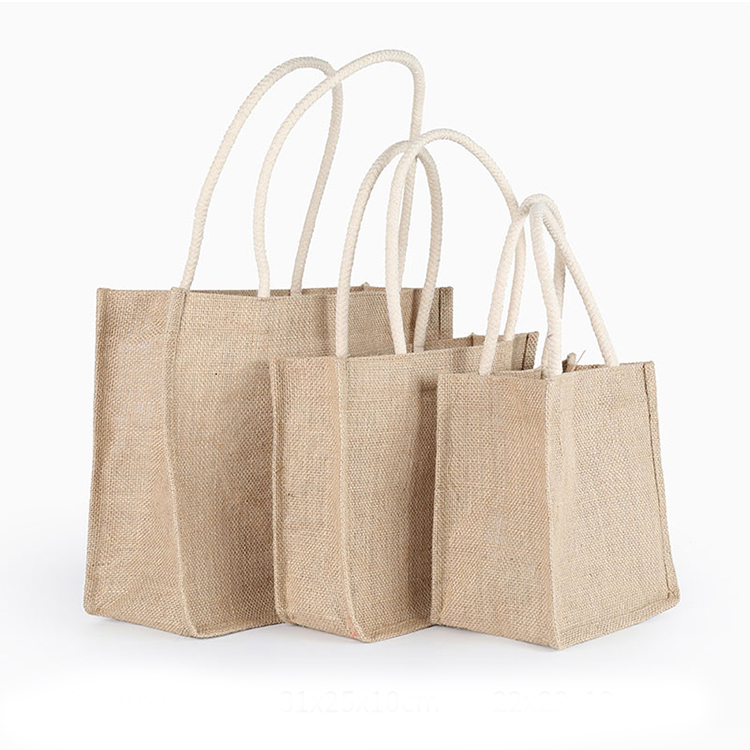 Custom Printed Eco-Friendly Tote Shopping Jute Bag